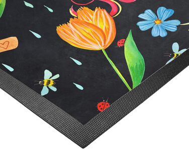 Килимок для дверей Mr. & Mrs. Panda &quotCome In Sunshine&quot 40 x 60 см - Подарунок, Позитивний вислів, Ніч, Килимок для дверей, Мудрість, Мотивація, Килимок для бруду, Прикраса, Килимок для лову бруду, Квіти, Килимок для дверей Чорний 40 x 60 см (Прямо