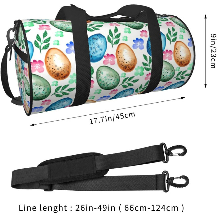 Дорожня сумка-циліндр, дизайн великодні яйця, спортивна сумка для чоловіків та жінок, сумка-мішок, спортивна сумка