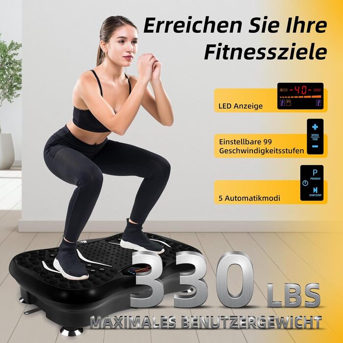 Віброплатформа EVOLAND Fitness 3D з 5 програмними режимами