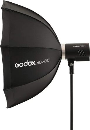 Софтбокс Godox AD-S60S 60 см восьмикутний парасольковий стиль з кронштейном Godox для Godox AD400Pro AD300Pro та ML60