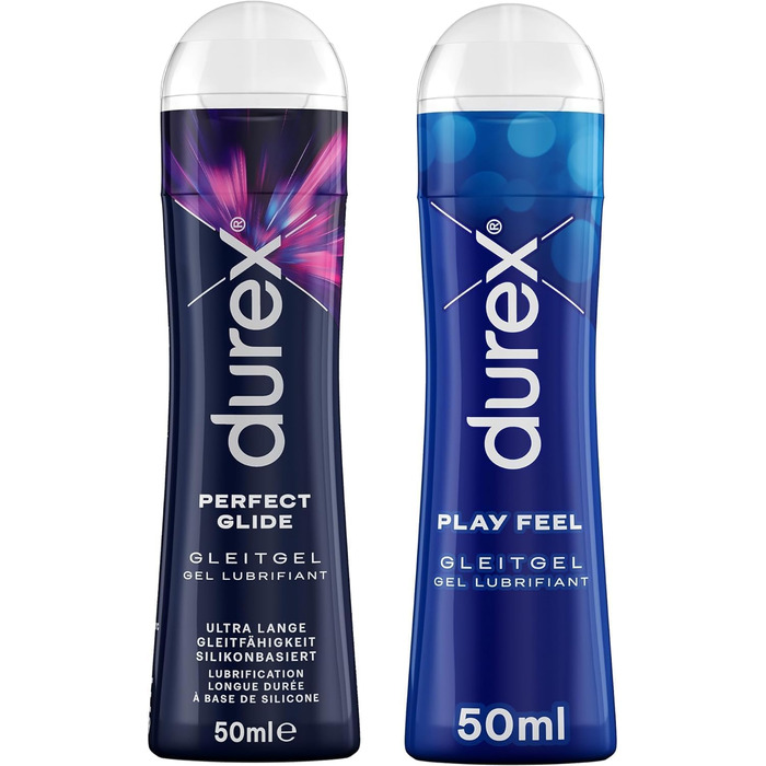 Набір інтимних лубрикантів Durex Play Feel & Perfect Glide, 2×100 мл