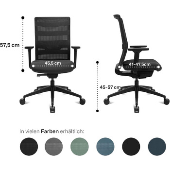 Офісне крісло SITNESS AirWork Технологія 3D Sitness Motion Чорний, базовий