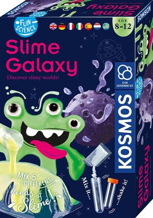 Набір для експериментів Fun Science Slime Galaxy KOSMOS, 5 типів слайму