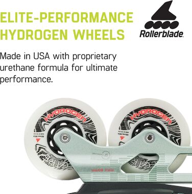 Жіночі роликові ковзани Rollerblade Twister XT для фітнесу, чорний/м'ятний, міські роликові ковзани 8/8.5