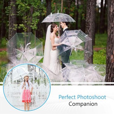 Прозора парасолька GadHome Велика прозора парасолька 85 см, купольні парасольки для жінок, весільна парасолька Легка парасолька, а