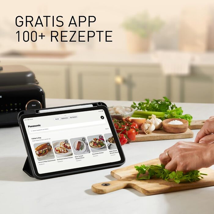 Мультипіч-гриль Panasonic NF-GM600 6-в-1 електрогриль, планча, тушкування, slow cook, BBQ та пароварка, 1400 Вт, 40250 C, 9 авторежимів, 6 антипригарних панелей, система відведення диму, 6 аксесуарів