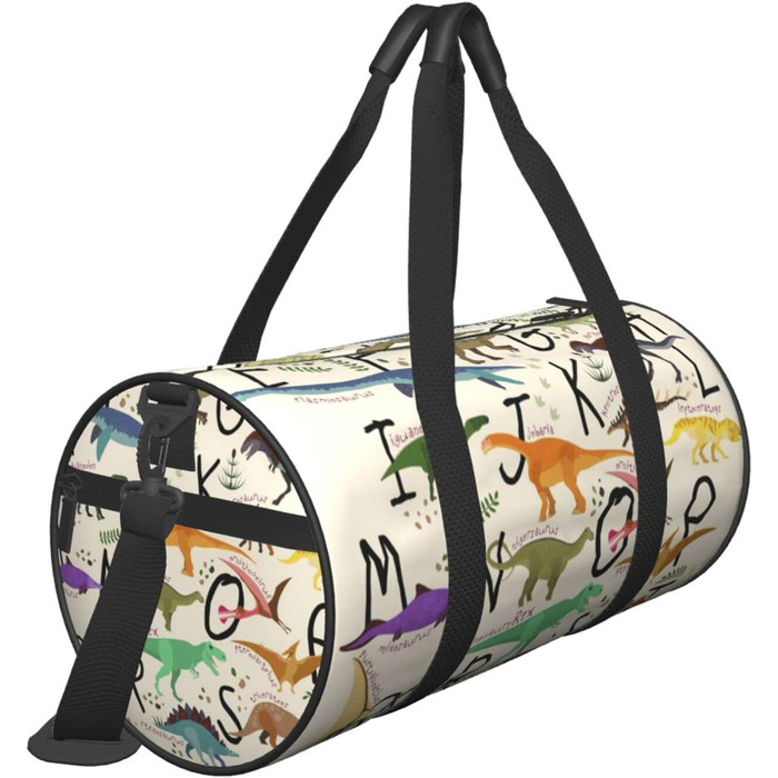 Дорожня сумка Tower Paris, кругла, великої місткості, легка та міцна, ідеальний подарунок для походів, відпустки, ділових поїздок та іншого. Стильний дизайн з динозаврами, універсальний розмір.
