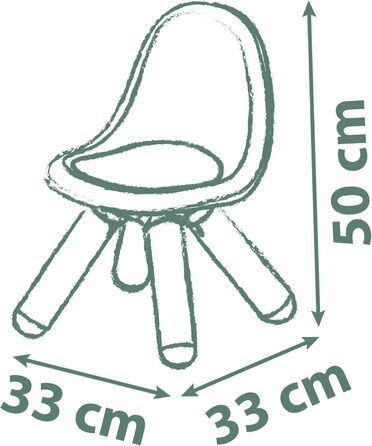 Дитячий стільчик Terracotta - Виготовлений з переробленого матеріалу, стійкий до ультрафіолетового випромінювання, міцний пластик, для використання в приміщенні та на вулиці, з 18 місяців. Перероблений