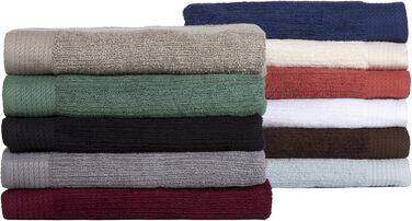 Набір ребристих рушників Lavish Home, 100 бавовна, бордово-червоний, 10 предметів, бордові кольори