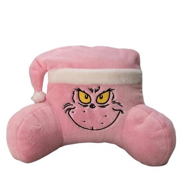 Подушка для читання Грінч, різдвяна м&39яка подушка, подарунки для ліжка, дивана, тумбочки, подушка для підтримки попереку (рожева)