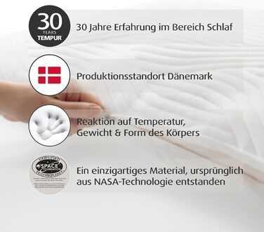 Подушка для сну TEMPUR Comfort Medium, класична подушка для всіх положень сну, чохол, який можна прати, OEKO-TEX MAKE IN GREEN, середньої жорсткості, 40 x 80 см