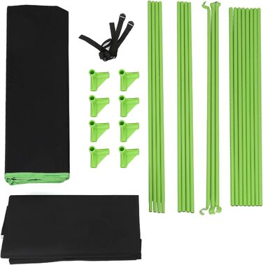 Гроубокс Growzelt 100x100x200 см, щільний та водонепроникний, 600D Oxford. Прозора теплиця для вирощування вдома з оглядовим вікном.