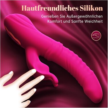 Вібраційна секс-іграшка для жінок з 3 режимами поштовху та гойдання, 10 вібрацій, вібраційні набори з фалоімітатором-гойдалкою 30 для жінок, клітор, вібрація точки G Texidiy для жінок, секс-іграшка для пар, для самостійного використання