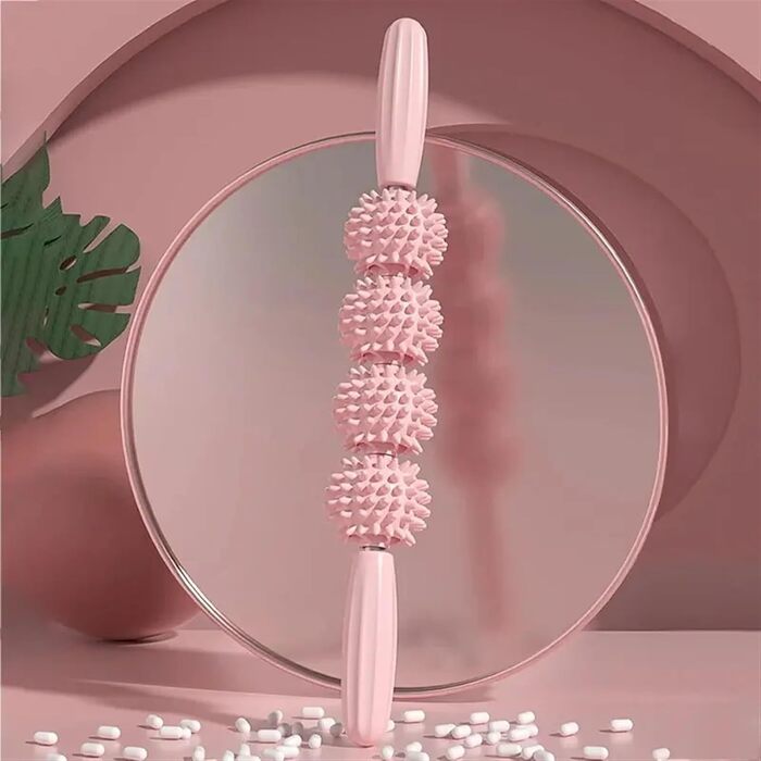 Ролик для фасції, поролоновий ролик, набір роликів, поролоновий ролик, масажний ролик, палиця, колючий масажний м&39яч для вправ, йоги, масажу, фітнесу. Набір синього кольору.