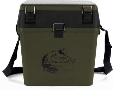 Кошик для сидіння Angelobox Fishing seat box Рибальський рюкзак Рибальська сумка Fishing case Ящик для рибальських снастей з 4 ящиками для снастей Колір Олива