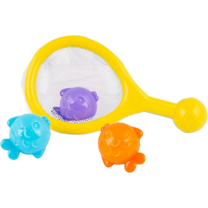 Набір для купання Playgro, 15 предметів іграшки для ванни, сітка для зберігання, тварини та кораблики, подарунок для малюків від 6 місяців
