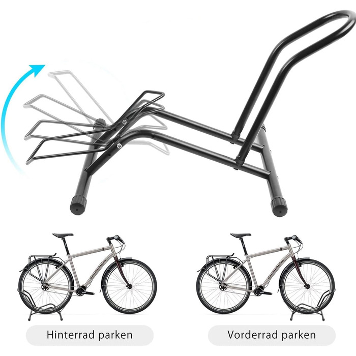 Окремо стояча велосипедна підставка Izrielar підлога, стійка для паркування велосипедів від 16 до 29 дюймів, для всіх передніх або задніх коліс, гірський велосипед шосейний велосипед, ука