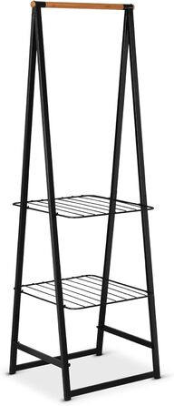 Вішалка для одягу Brabantia Linn, мала, пофарбована сталь, чорна, 1,9 м