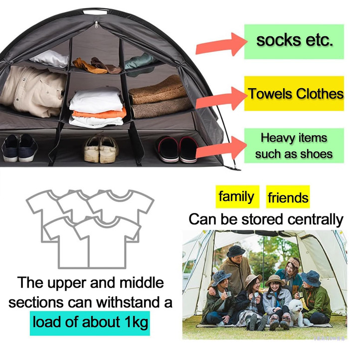 Шафи для зберігання речей у кемпінгу, складні кемпінгові шафи з відділеннями для зберігання речей, кухня для кемпінгу на свіжому повітрі, складні кемпінгові кухонні шафи з алюмінієвими рамами