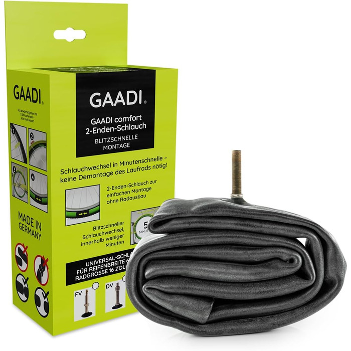 Революційна велосипедна камера GAADI Comfort (AV/Schrader)