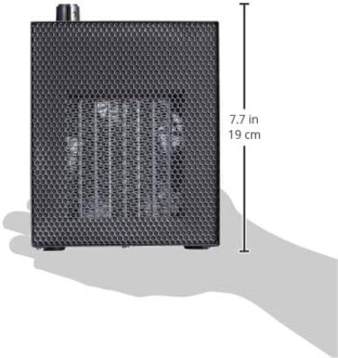 Портативний вентилятор-обігрівач Термостат Автоматичне вимкнення Антрацит, 2000 Classic