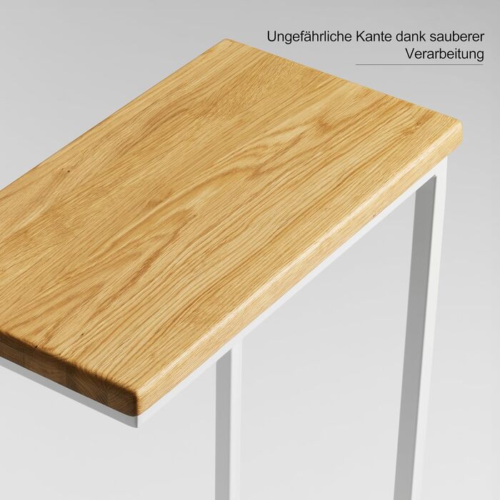 Маленький приставний столик-диван Чорно-білий дерев&39яний столик для ноутбука С-подібний столик для дивана Приставний столик піднос дубовий столик-ліжко тумбочка тумбочка високий столик для ноутбука для дивана маленький столик для вітальні (CWH) каркас б