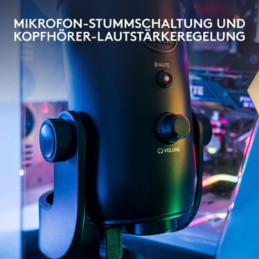 Мікрофон Logitech G Blue Yeti для запису, стрімінгу та геймінгу Classic Black
