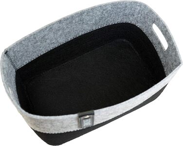 Набір із 2 фетрових кошиків Зберігання для вітальні, ванної кімнати та кухні Для косметики, іграшок тощо Міцний та універсальний