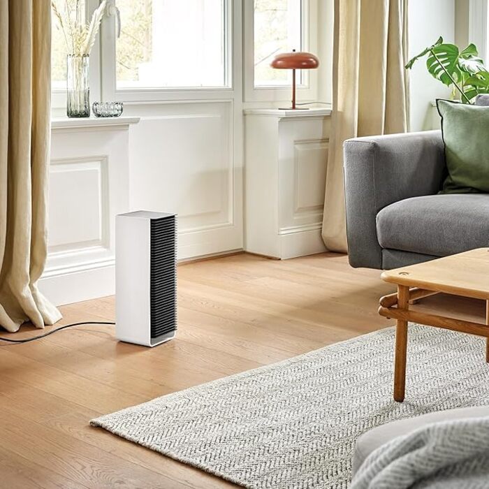 Тепловентилятор Stadler Form Sam з WiFi, керамічним нагрівальним елементом PTC, автоматичним режимом, термостатом, захистом від перекидання, 4 рівня потужності, 700-2000 Вт, портативний, енергозберігаючий, тихий, біло-чорний