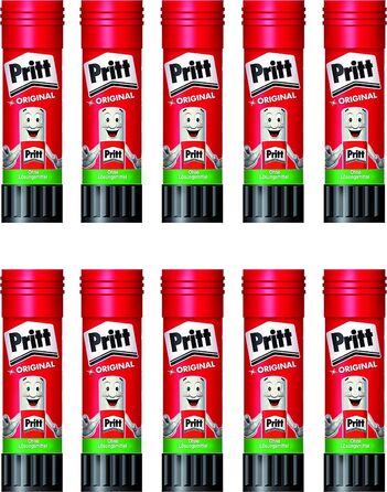 Клей-олівець Pritt, що миється, знімний, без розчинника (10 шт. , 22 г прозорий)