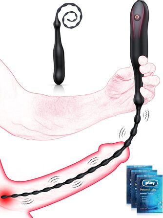 Вібруючий уретральний дилатор DRAGOSTI, силіконовий, 10 режимів вібрації, 47 см