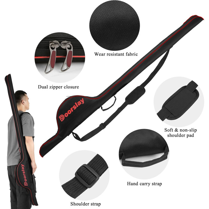 Сумка для вудок 160 см, портативна сумка для вудок, складна сумка для вудок, сумка-органайзер великої ємності для вудок