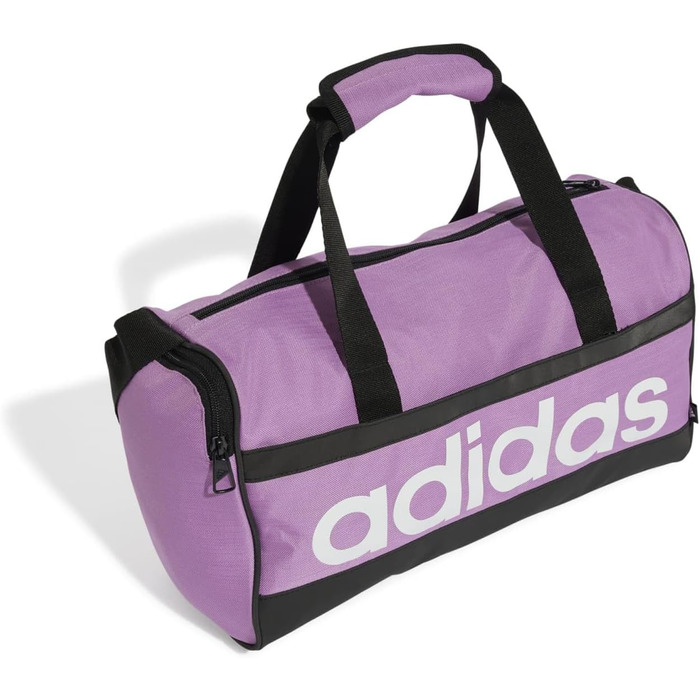 Спортивна сумка Adidas Linear Duffel Olistr / чорний / білий розмір M Preloved Purple / білий
