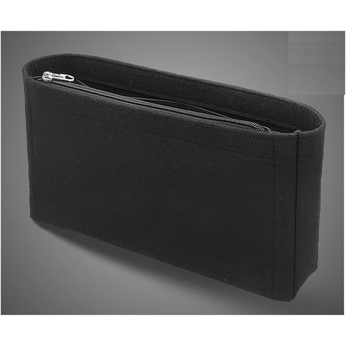 Вставка-органайзер для сумки Lckaey для NiKi22 28 32 Вставка для фінішної обробки сумки 3008black-28 Чорна 9.84*2.75*5.1in