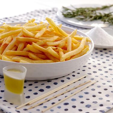 Аерофритюрниця De'Longhi MultiFry Extra Chef Plus FH1396, мультиварка місткістю 1,7 кг, 8 програм приготування, система конвекції з 2 нагрівальними елементами, функція гриля, додаток Recipe, 2300 Вт, білий 8 програм