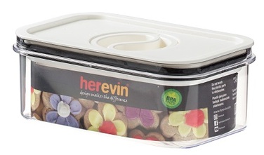 Контейнер HEREVIN Canister-Vacuum Lid-White-Black 0.6 л (161174-000) (7077941)