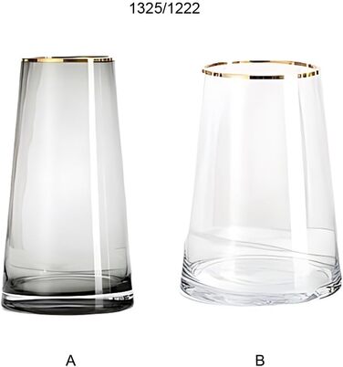 Прозора скляна ваза для квіткових композицій, що легко миється та сушиться, широке застосування, ваза для квітів, подарункова прикраса, прозоре золото1325