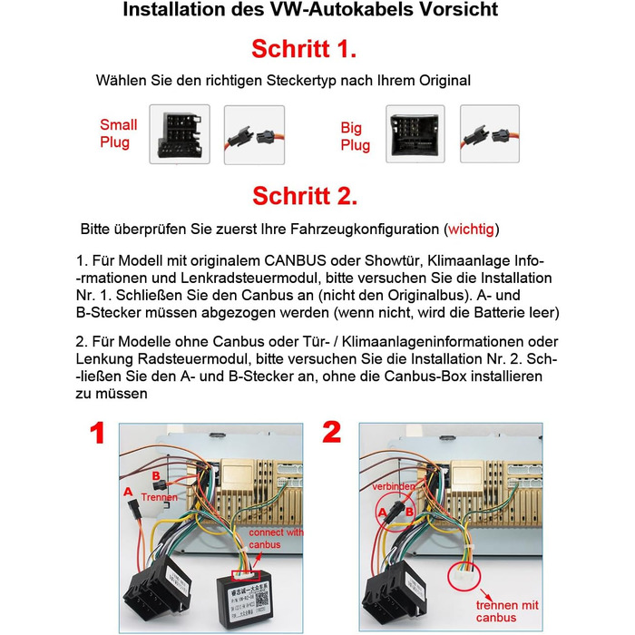 Автомобільне радіо ESSGOO Android 15 464G з бездротовим Android CarPlay для VW Golf MK5 MK6 Polo Caddy Passat Seat RCD330, 2 Din Bluetooth-радіо з 7-дюймовим сенсорним екраном FM RDS GPS WiFi навігація