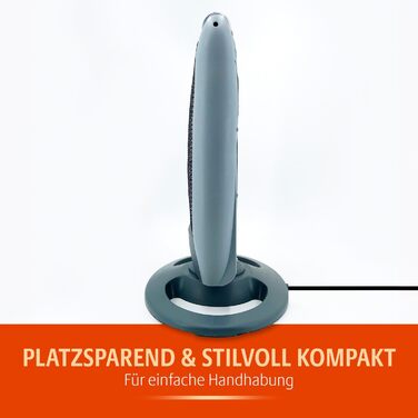 Галогенний обігрівач Bergstrm з 3 режимами нагріву макс. 1220 Вт коливання 75 захисний перемикач миттєве нагрівання після ввімкнення корпус, що не прогрівається розміри 48 x 31 x 22 см