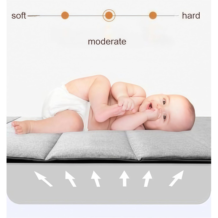 Дитяче дорожнє ліжечко Pack and Play, складна та трансформована дитяча колиска, регульована дитяча колиска, приліжкове ліжечко для малюків з москітною сіткою (сірий колір з сіткою) 6602 сірий з розкішною москітною сіткою