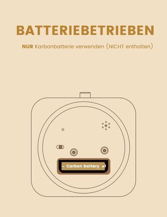 ВищеГодинник будильник аналоговий без цокання, будильник дерев'яний з дрімотою, тумбочка настільний годинник з нічником, ретро-будильник аналоговий на батарейках (потрібна батарея 1*AA) - натуральне дерево світло-коричневого кольору (квадрат, світло-корич