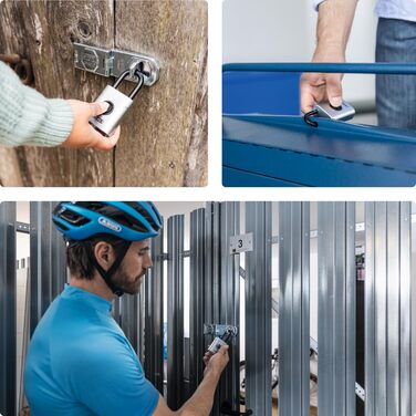 Розумний навісний замок ABUS EVEROX One - відкриття без ключа одним натисканням кнопки - стійкий до атмосферних впливів розумний замок для сараїв, садових воріт, шафок, ящиків для інструментів тощо - автоматичне замикання - ширина 50 мм