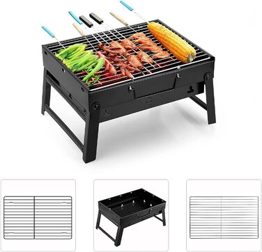 Вугільні барбекю Портативний гриль з нержавіючої сталі Коптильня для вугілля Char Broil Гриль-барбекю для кемпінгу на відкритому п