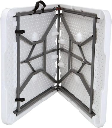 Прямокутний розкладний стіл Lifetime, білий, гранітний вигляд, 185 x 76 x 74 см (92105)