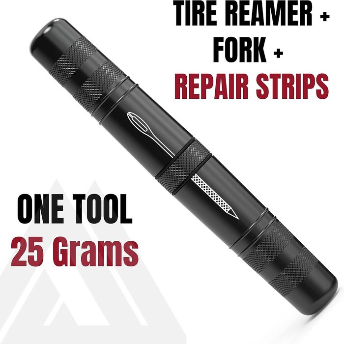 Комплект для ремонту безкамерних шин KOM Cycling TRT, червоний