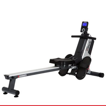 Гребний тренажер HAMMER Pro Force - компактний, легкий та високоефективний кардіотренажер з 20 програмами тренувань та тримачем для планшета, вага користувача до 120 кг