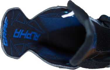 Ковзани Alpha GRAF для дорослих, людей похилого віку, для відпочинку, хокею, чорно-сині, унісекс, розмір 43