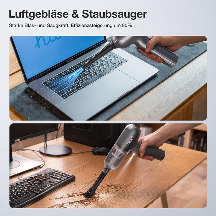 В-1 ручний пилосос з акумулятором, електрична витяжка пилу 130000 об/хв 3-швидкісний автомобільний пилосос з безщітковим двигуном