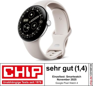 Мм) смарт-годинник на Android із комплексним відстеженням здоровя та фітнесу, а також підтримкою Gemini корпус із полірованого сріблястого алюмінію спортивний ремінець із порцеляни LTE поліроване срібло/порцеляна 45 мм, 4 (45