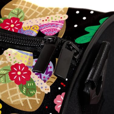 Спортивна сумка, маленька дорожня сумка, сумка для йоги, великодні яйця з кроликами, барвисті квіти, сумка для фітнесу на відкритому повітрі, ручна поклажа